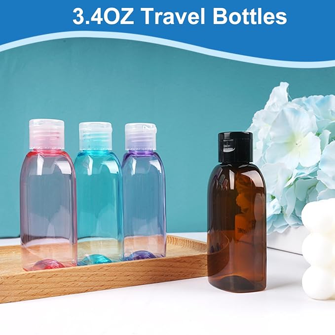 Cosywell Travel Size Containers Travel Shampoo Bottles 4pcs 3.4oz TSA Approved - Image 3