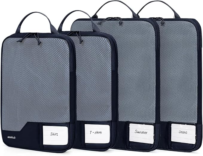 ECOHUB 4 Set /6 Set Packing Cubes by ECOHUB