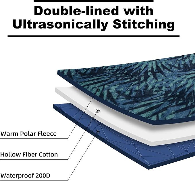 Outdoor Waterproof Blanket, Foldable Fleece Stadium Blanket - Image 5