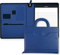 POPRUN Portfolio Binder with Zipper, Leather Padfolio Document Organizer with by POPRUN