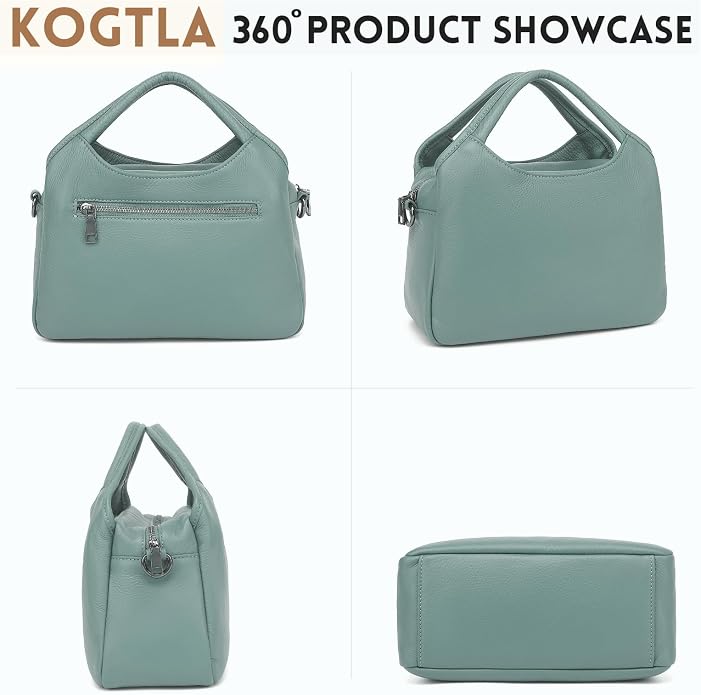 KOGTLA Genuine Leather Purses for Women, Crossbody Shoulder Bags - Image 3