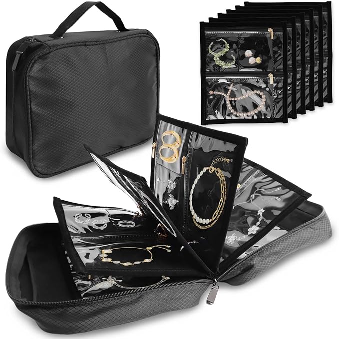 Travel Jewelry Case Organizer for Women, Jewelry Binder by Unknown