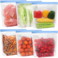 SPLF 6 Pack Stand-Up Reusable Gallon Freezer Bags Dishwasher Safe, Extra Thick by SPLF