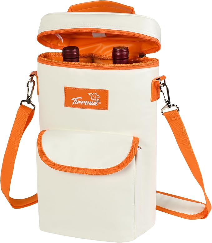 Tirrinia 2 Bottle Wine Gift Tote Carrier by Tirrinia