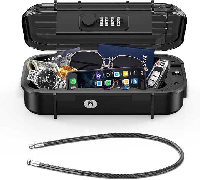 LOFICOPER Portable Lock Box, Beach Security Box by LOFICOPER