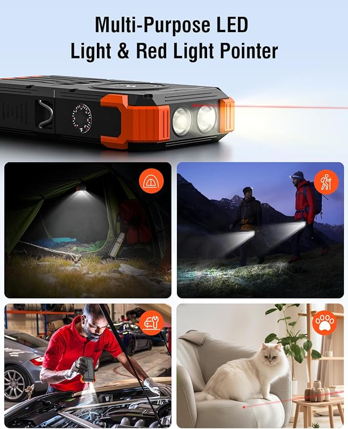 Solar Charger Power Bank, 42800mAh Wireless Portable Charger - Image 5