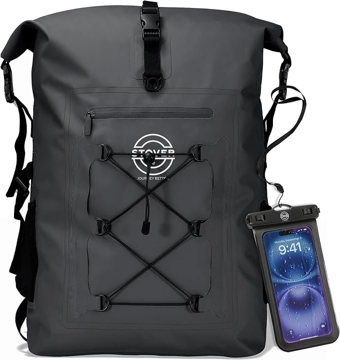STOVER 5/10/25/30/40/55L Waterproof Backpack- Floating Dry Bag by STOVER