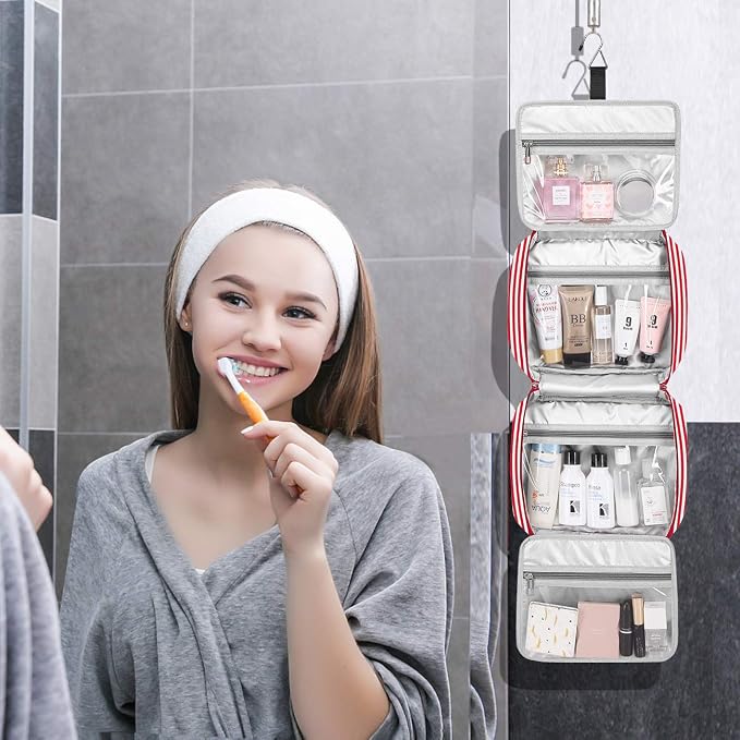 Hanging Travel Toiletry Bag, Large Capacity Cosmetic Travel Toiletry Organizer - Image 2
