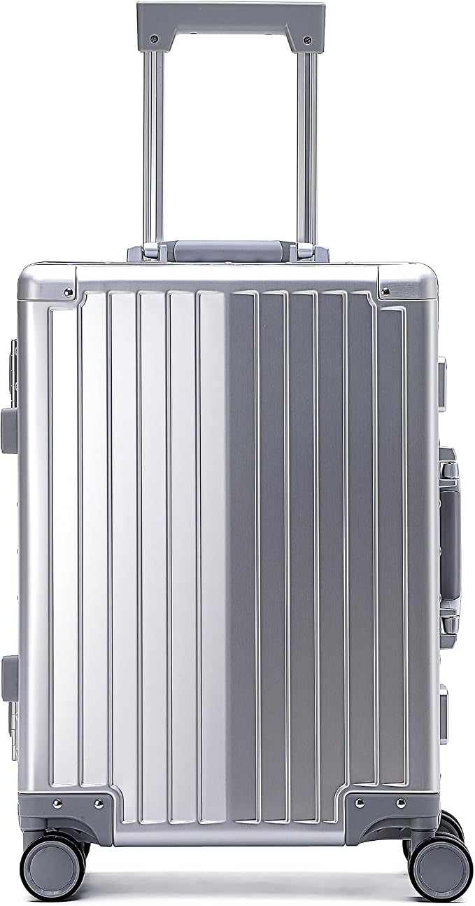 YYW Aluminum Carry-On Luggage Airline Approved Lightweight Suitcase by YYW