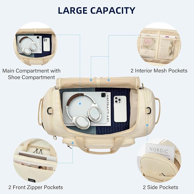Large Travel Duffle Gym Bag - Image 4