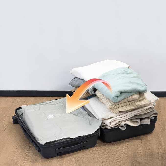 Umimile Vacuum Storage Bags for Travel, Reusable Travel Pack Vacuum Kit - Image 6