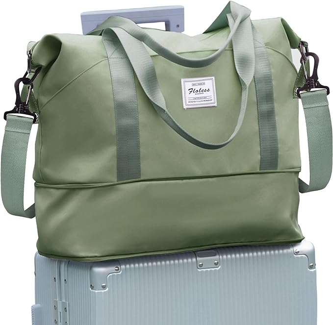 Travel Duffel Bag, Sports Tote Gym Bag, Shoulder Weekender Overnight Bag by WONHOX