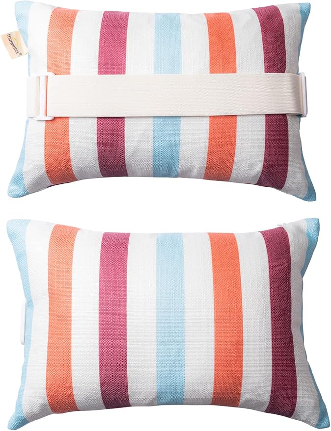 Outdoor Beach Chair Head Resting Pillow, Pool Lounge Chair Pillows by vmgreen