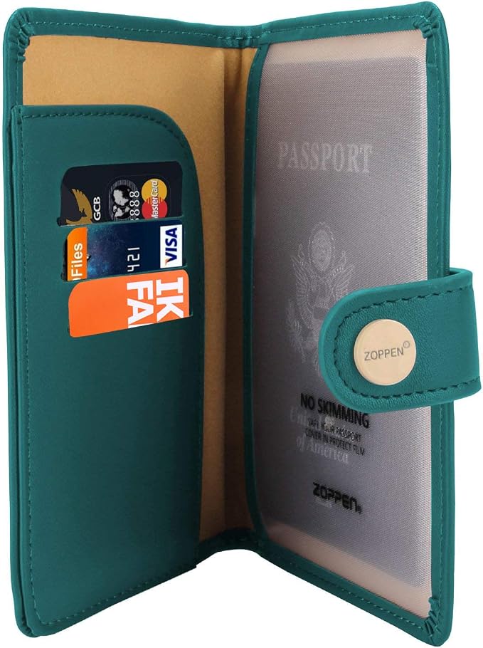 ZOPPEN Passport Holder Women, Passport Cover Travel Wallet Rfid Blocking - Image 4