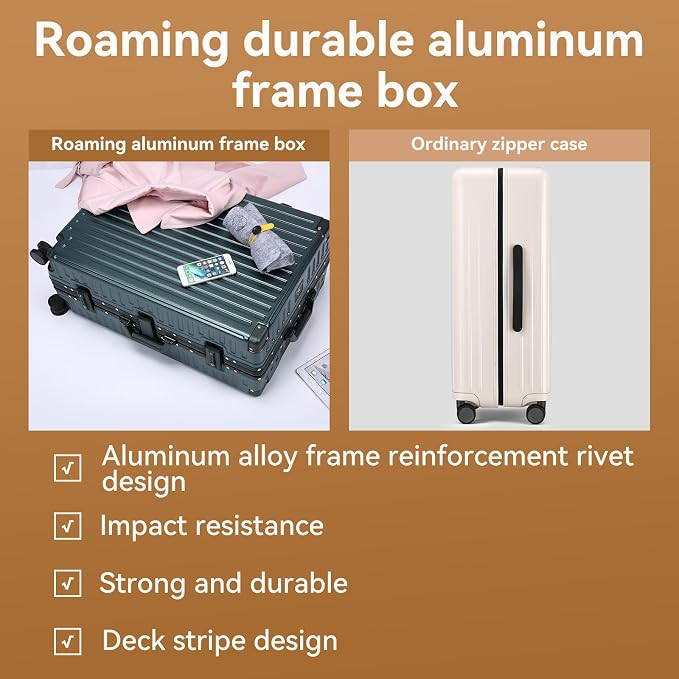 ROAMING Zipperless Luggage Airline Approved - Image 8