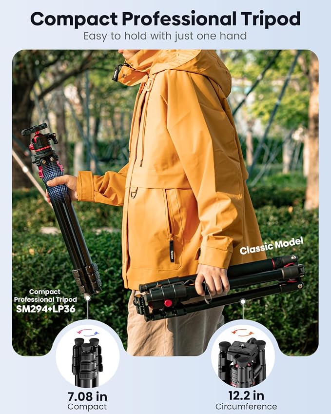 68" Lightweight Travel Camera Tripod - Image 2