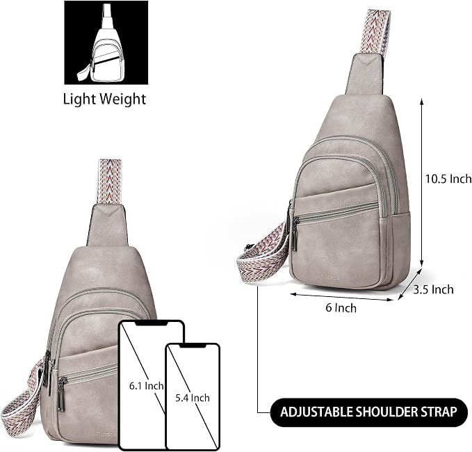 Sling Bag Crossbody Bags for Women Small Cross Body Bag Fanny Packs Chest Sling - Image 3