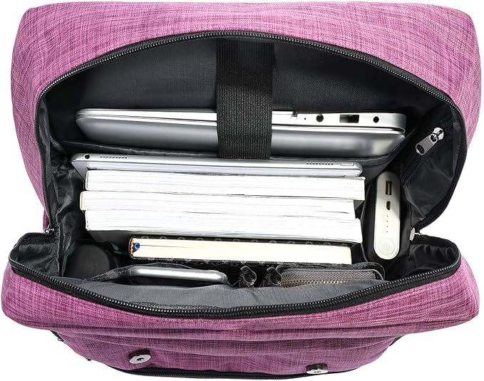HFSX Vintage Backpack Anti Theft Laptop Backpack Men Women Business Travel - Image 3