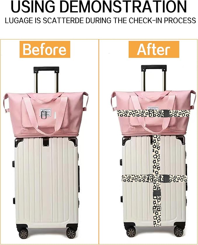 Luggage Straps for Suitcases, Adjustable Travel Belt, Durable Wide Luggage Strap - Image 3