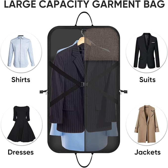 BALEINE Travel Garment Bag, Travel Suit Bag - Image 5