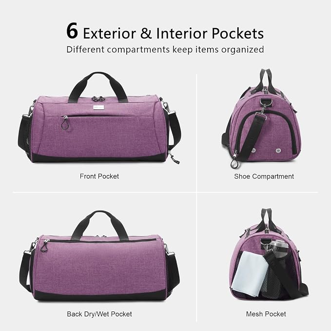 TOPDesign Gym Bag for Women & Men, Unisex Duffel Bag - Image 5
