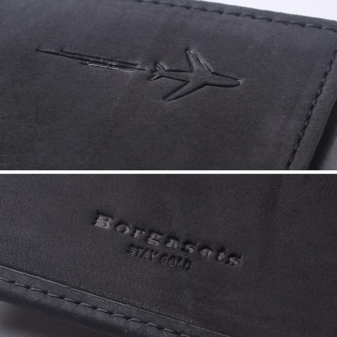 Genuine Leather Passport Case, RFID Passport Cover - Image 6