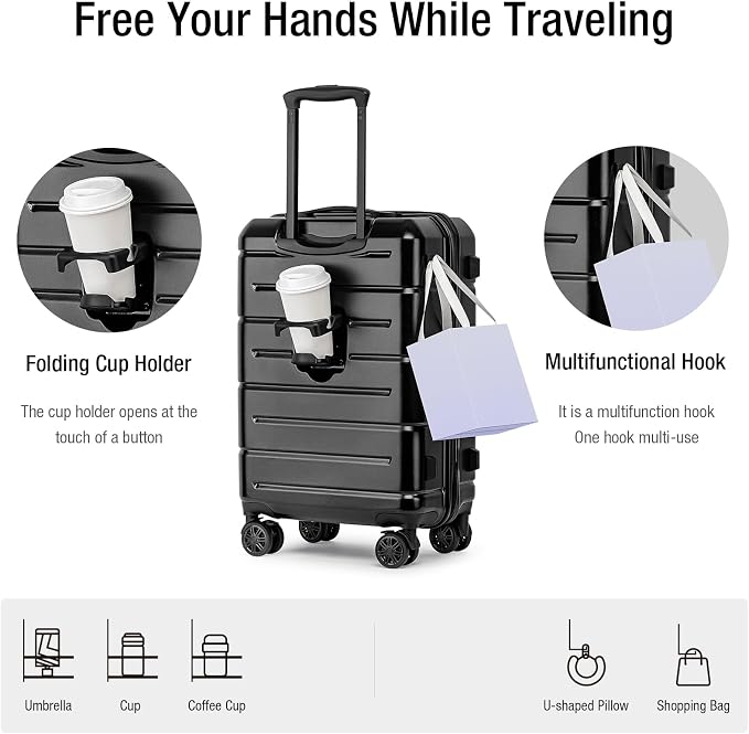 KYME Hardside Carry On Luggage 22x14x9 Airline Approved - Image 2