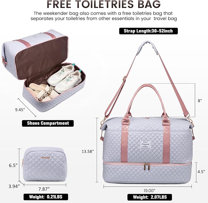 LOVEVOOK Travel Duffle Bag, Weekender Bags - Image 4