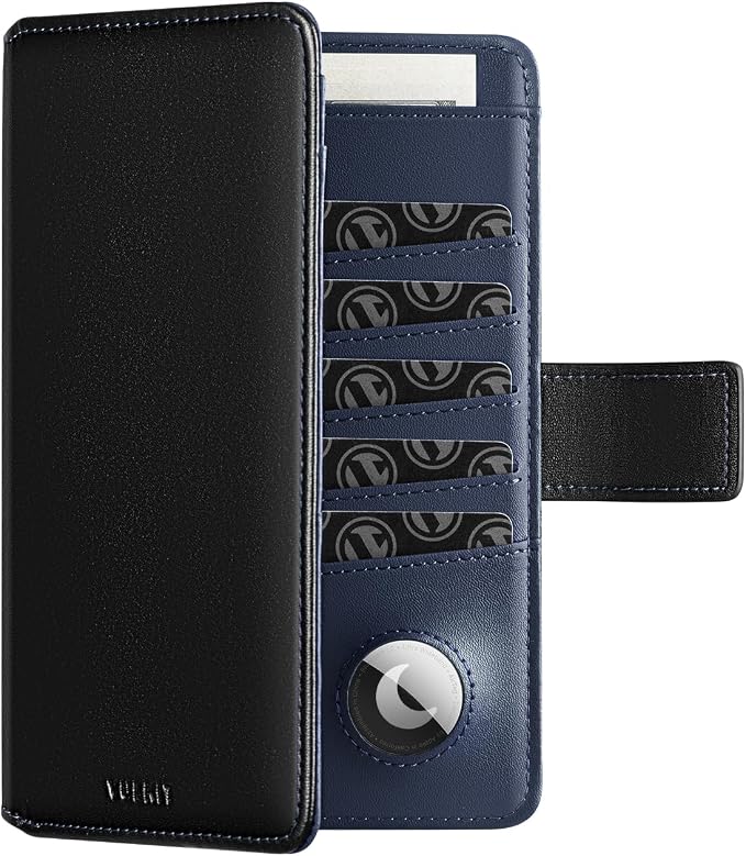 VULKIT Passport Holder with Airtag Holder RFID Blocking Passport Wallet Travel by VULKIT