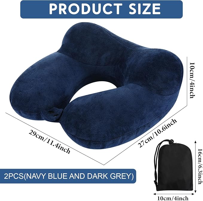 Sintuff 2 Pack Inflatable Travel Pillow - Image 2