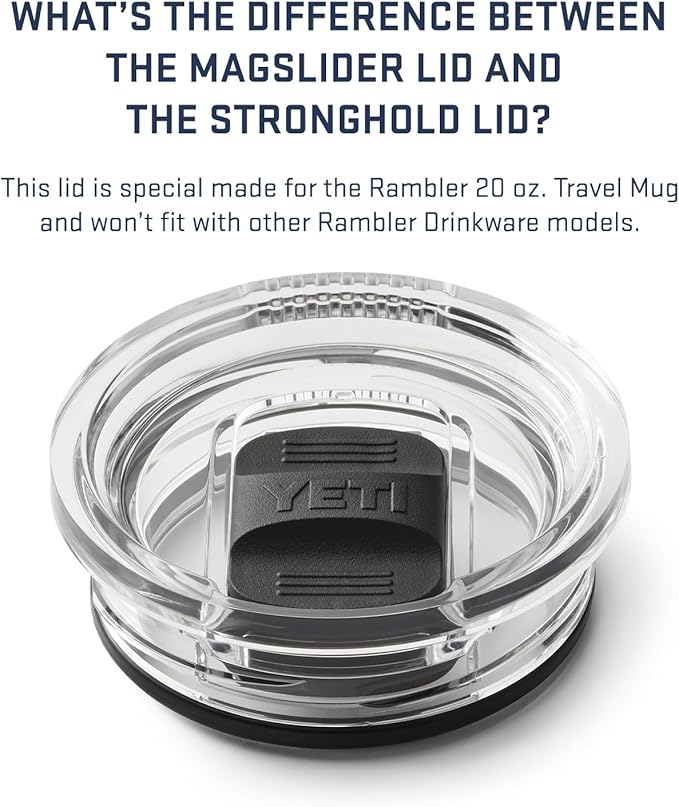 YETI Rambler 20 oz Travel Mug, Stainless Steel, Vacuum Insulated - Image 6