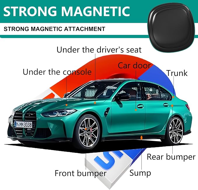GPS Tracker for Vehicles, Mini Portable Magnetic Car GPS Tracking, Full Global - Image 3