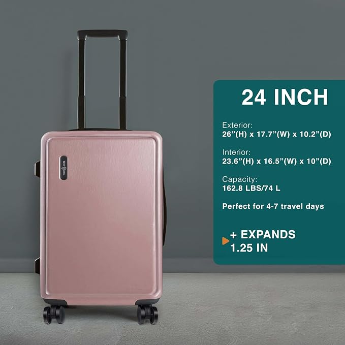 Luggage Sets 2 Piece, 24 Inch Suitcase and 28 Inch Luggage - Image 2