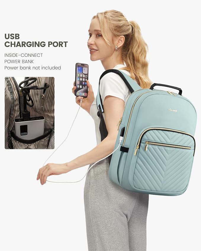 LOVEVOOK Laptop Backpack for Women, Travel Computer Work Bags - Image 5