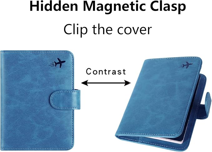 Passport Holder Cover Wallet RFID Blocking Leather Card Case Travel Accessories - Image 7