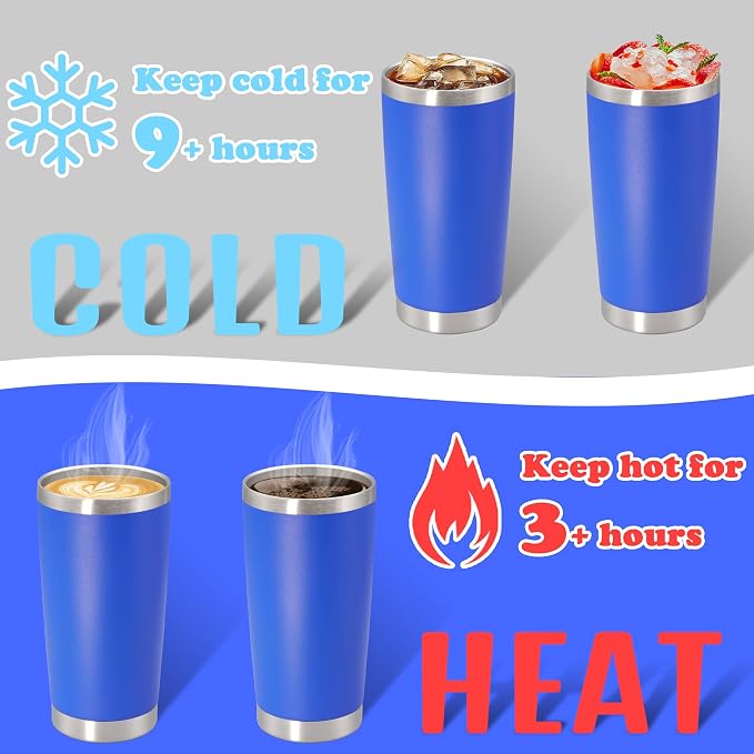 20 oz Tumbler with lid Double Wall Vacuum Insulated Tumblers Stainless Steel - Image 4