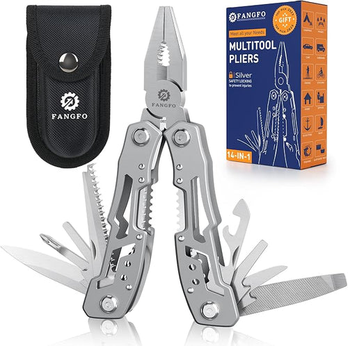 14-In-1 Multitool Pliers，Premium Portable Multi Tool ，with Safety Locking by fangfo