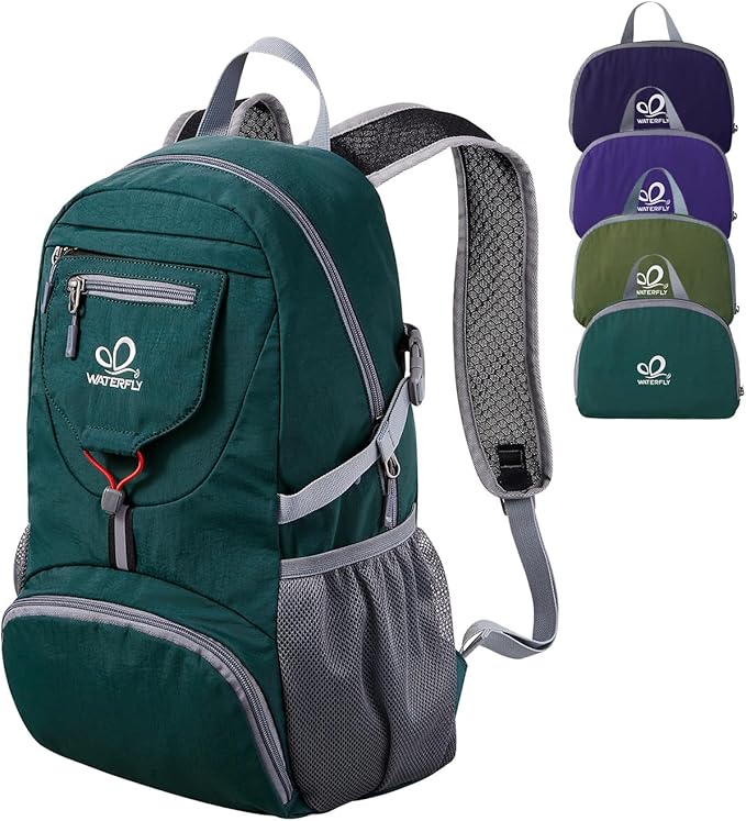 WATERFLY Small Lightweight Packable Backpack: 20l Ultra Light Foldable Travel by Waterfly