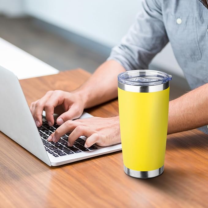 20oz Tumbler with Straw and Brush, Stainless Steel Vacuum Insulated tumbler - Image 5