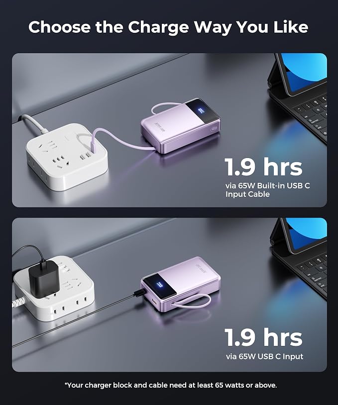 Portable Charger Power Bank - 30000mAh 65W Laptop Travel Essentials Battery - Image 7