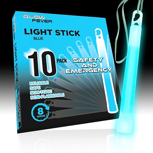Glow Fever Emergency Safety Military Grade Glowsticks; 10PCS, Hurricane and - Image 2