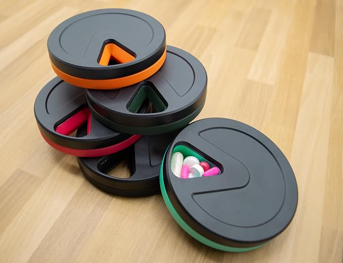 Travel RX Pill Case by Type Two Labs – Weekly 7 Day Pill Box, Compact Magnetic - Image 3