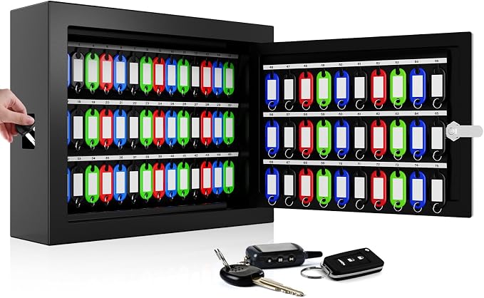 75 Keys Key Lock Box, Anti-Theft Key Cabinet by Oepmoc