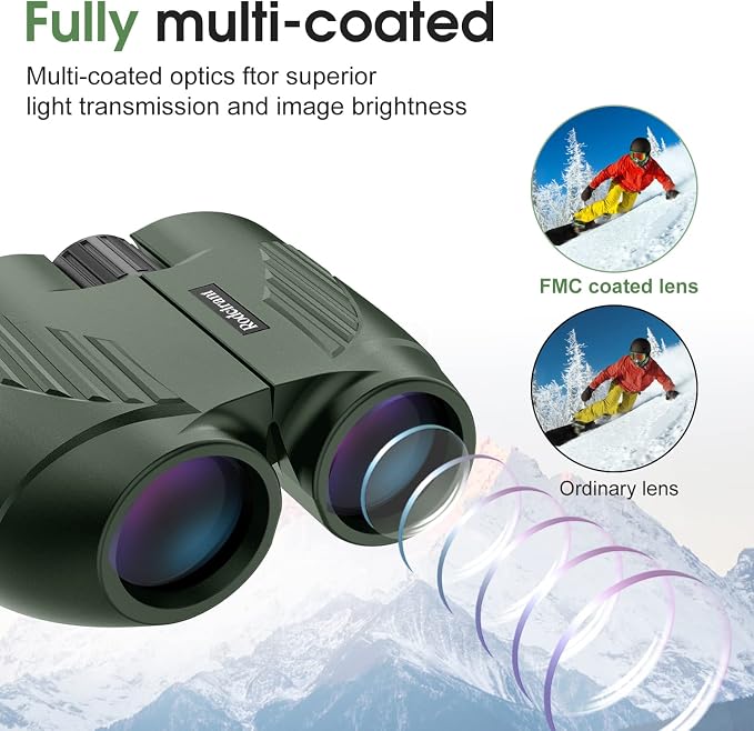 20X25 Compact Binoculars for Adults and Kids, Large Eyepiece Waterproof - Image 3