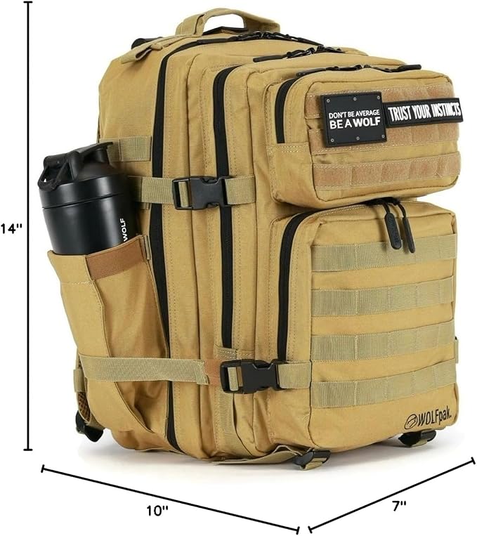 WOLFpak 35L Backpack Medium Gym and Travel Backpack, Military Grade, Heavy-Duty - Image 13