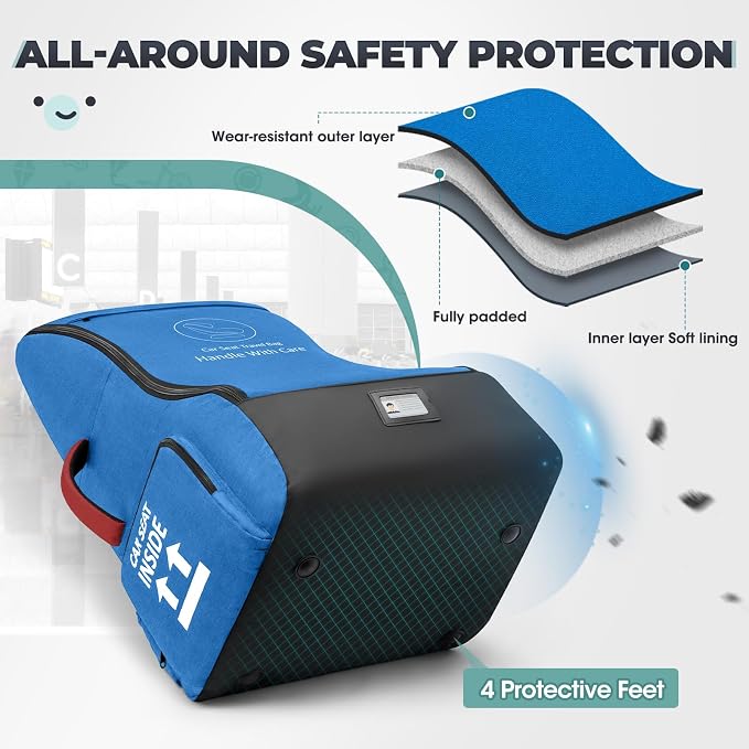 RAINSMORE Padded Car Seat Travel Bag - Image 6