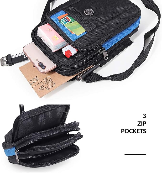 Senient Wolf Waterproof Nylon Multifunctional Phone Bag Small One Shoulder - Image 5