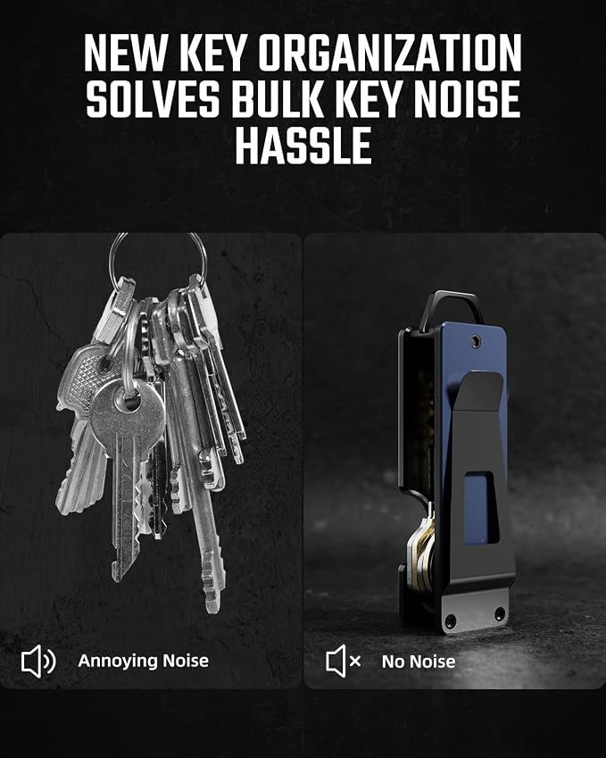 Key Organizer Compact Key Holder Metal Key Chain Minimalist key case key holder - Image 2