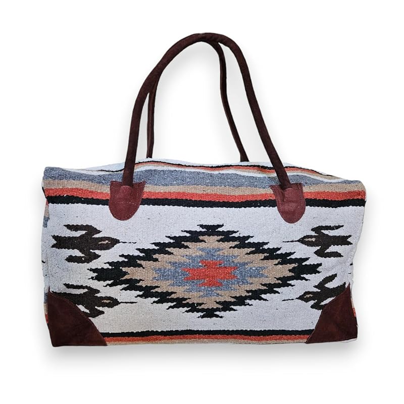 Southwestern Large Weekender Travel Bag Western Duffle Bag Boho Travel Bag by RanchJunkie