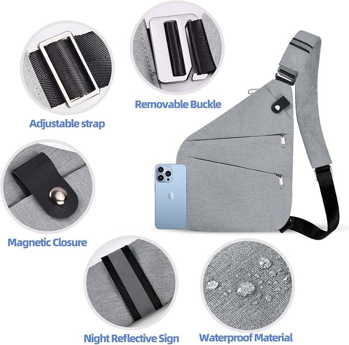 Anti Theft Crossbody Bag, Anti Theft Travel Bag - Image 3
